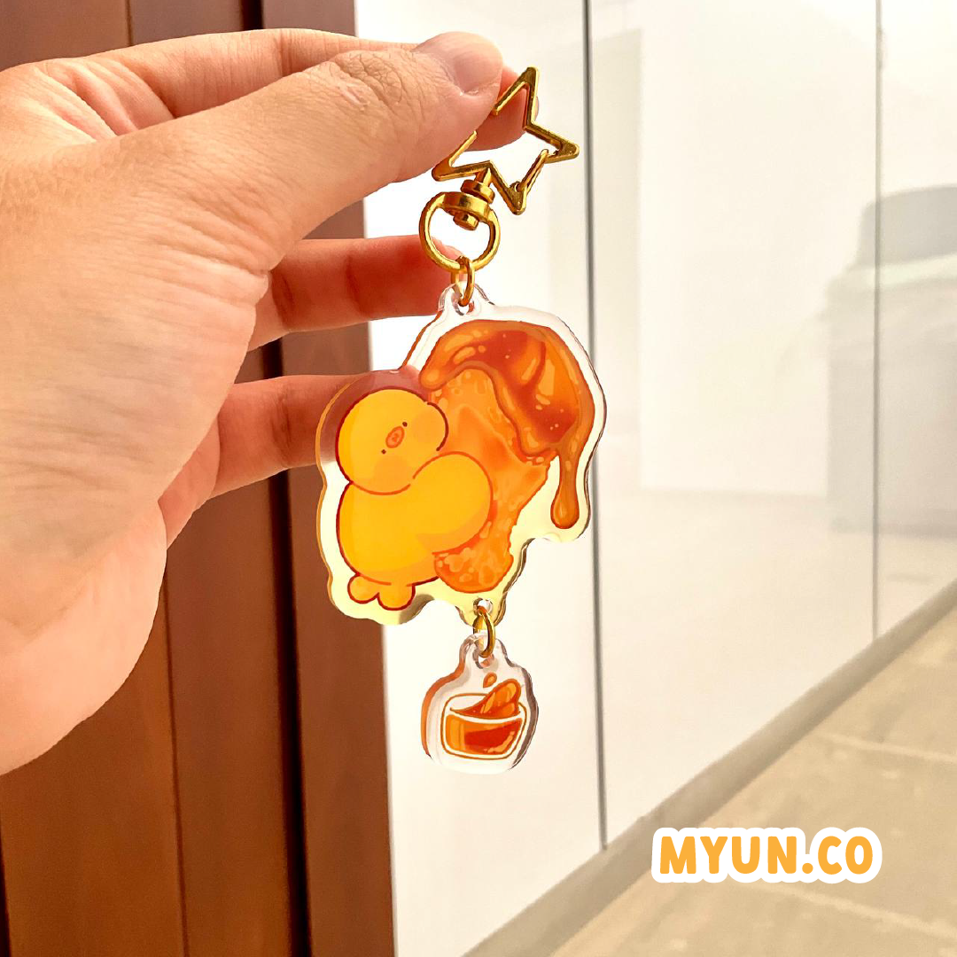 Chicken Gravy Epoxy Keychain