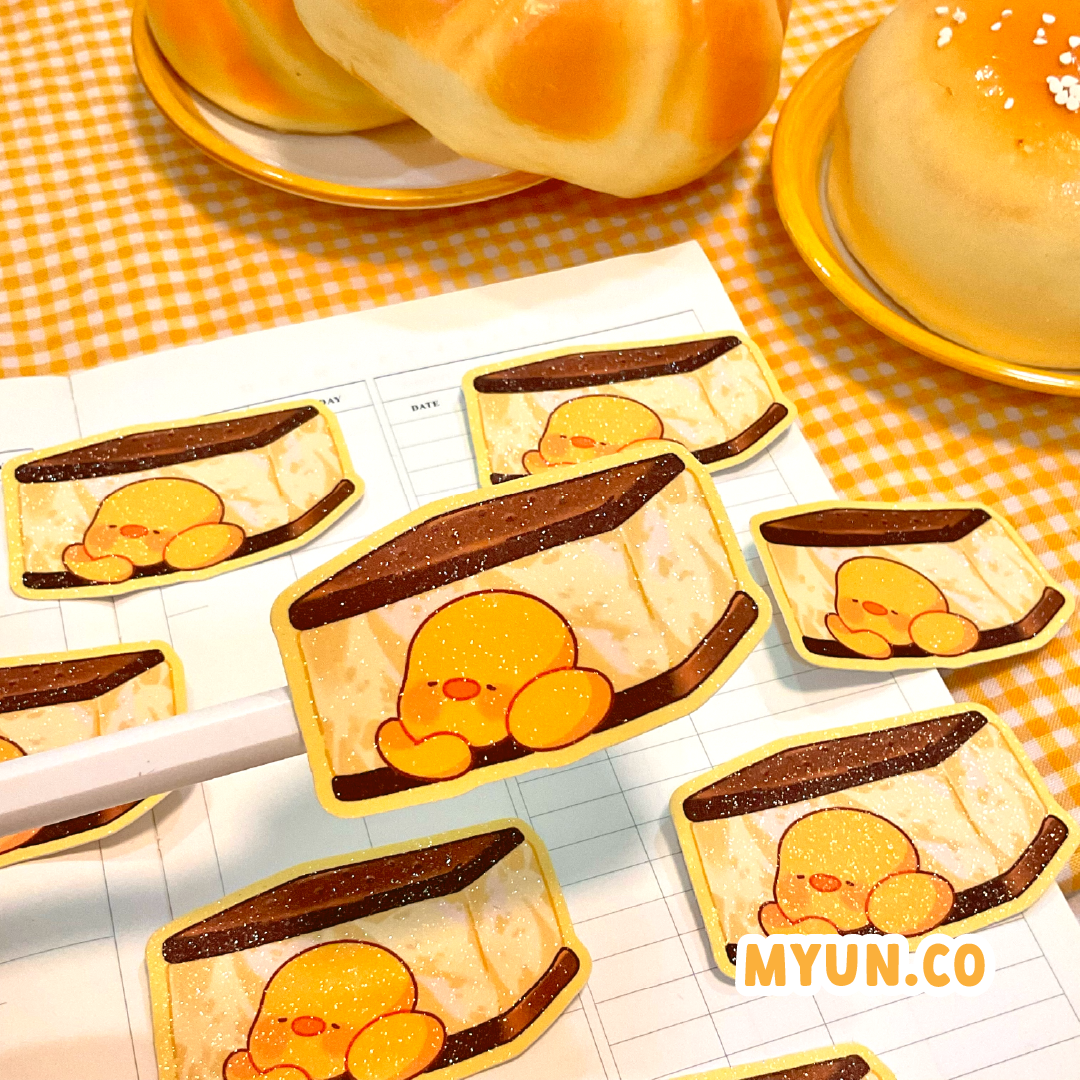 Ice Cream Sandwich Waterproof Die Cut Sticker