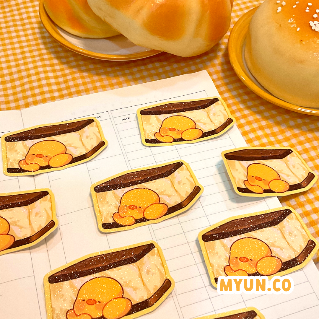 Ice Cream Sandwich Waterproof Die Cut Sticker