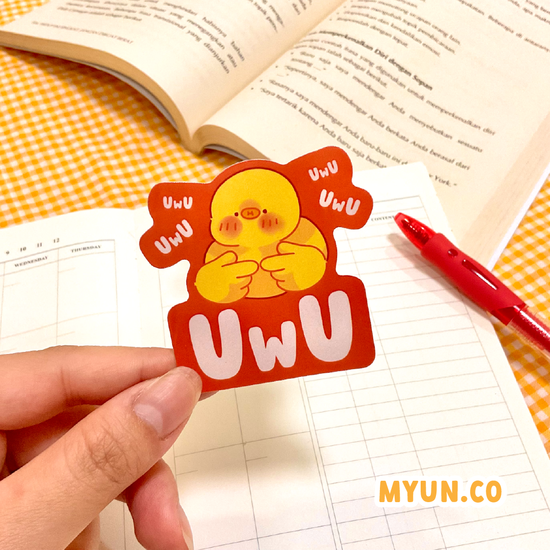 UwU Waterproof Die Cut Sticker