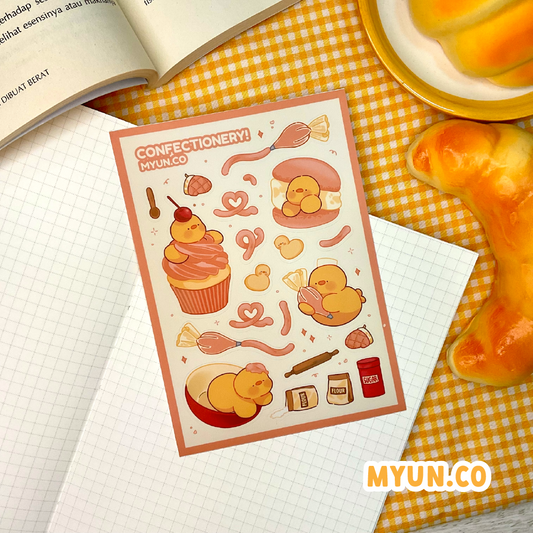 Confectionery Waterproof Sticker Sheet