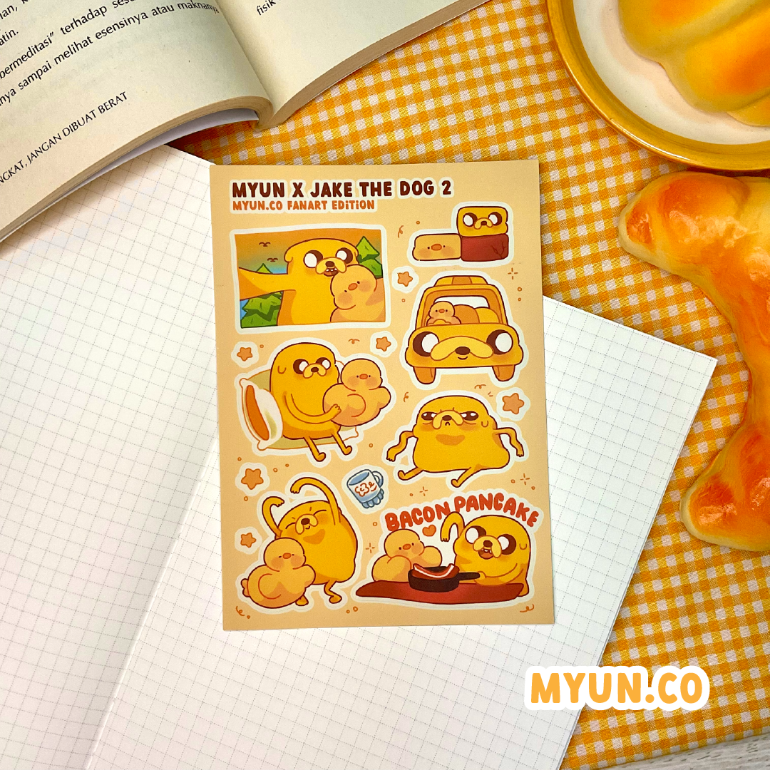 Jake The Dog 2 Waterproof Sticker Sheet